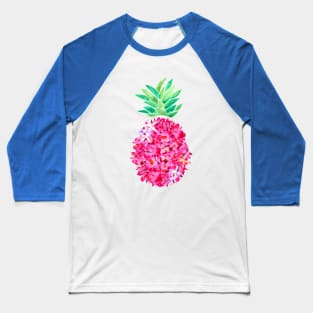 Fuchsia Pineapple Baseball T-Shirt